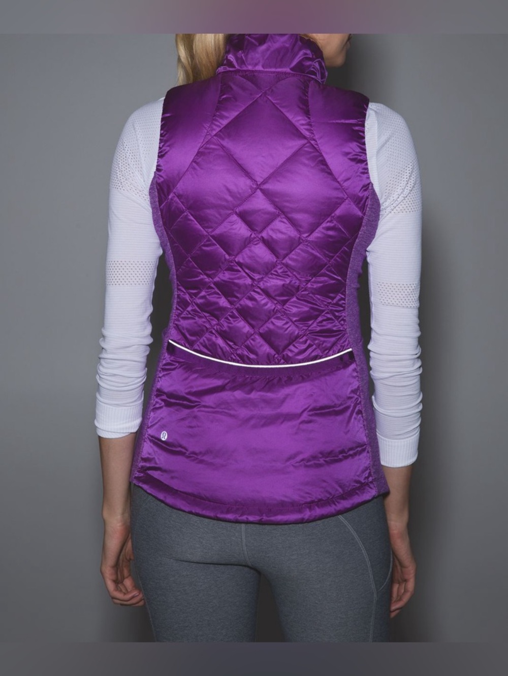 Lululemon Down For A Run Vest Tender Violet Purple Puffer 6 Small - Picture 3 of 11